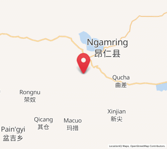 Map of Ngamring, Tibet