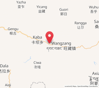 Map of Ni’ao, Gansu