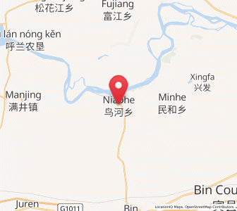 Map of Niaohe, Heilongjiang