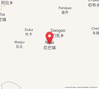 Map of Niba, Gansu