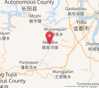 Map of Niejiahe, Hubei