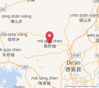 Map of Nieqiao, Jiangxi