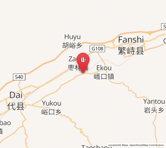 Map of Nieying, Shanxi