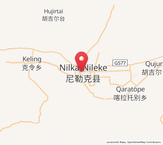 Map of Nilka, Xinjiang