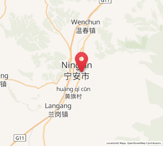 Map of Ning’an, Heilongjiang