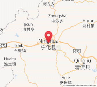 Map of Ninghua, Fujian