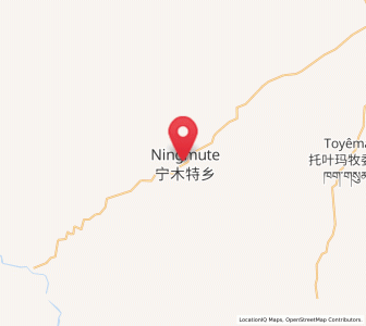 Map of Ningmute, Qinghai