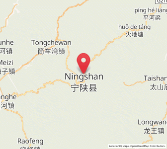 Map of Ningshan Chengguanzhen, Shaanxi