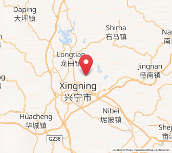 Map of Ningtang, Guangdong