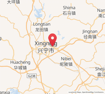 Map of Ningxin, Guangdong
