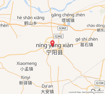 Map of Ningyang, Shandong