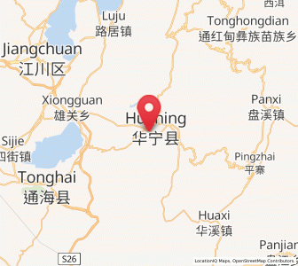 Map of Ningzhou, Yunnan
