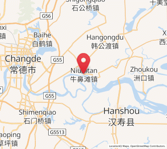 Map of Niubitan, Hunan
