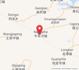 Map of Niuchehe, Hunan