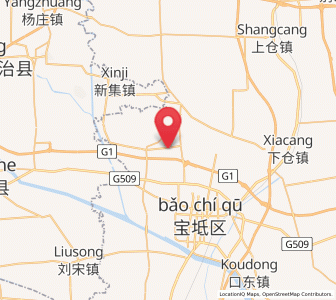 Map of Niudaokou, Tianjin