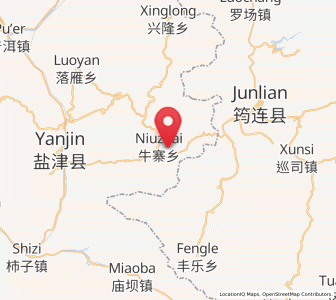 Map of Niupizhai, Yunnan