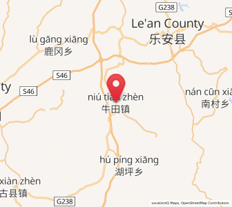 Map of Niutian, Jiangxi