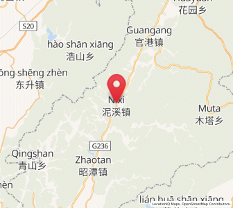 Map of Nixi, Anhui