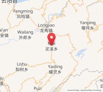 Map of Nixi, Chongqing