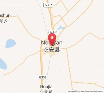 Map of Nong’an, Jilin