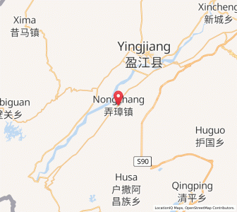 Map of Nongzhang, Yunnan