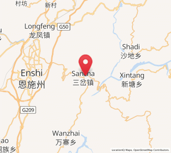 Map of Nuoxizhi, Hubei