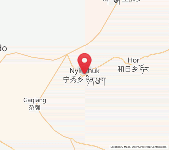 Map of Nyinqug, Qinghai