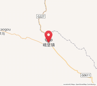 Map of Obo, Qinghai