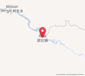 Map of Oula, Gansu