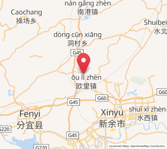 Map of Ouli, Jiangxi