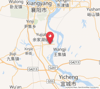 Map of Oumiao, Hubei