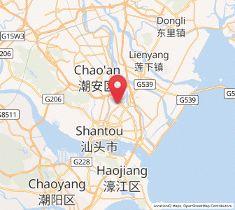 Map of Outing, Guangdong