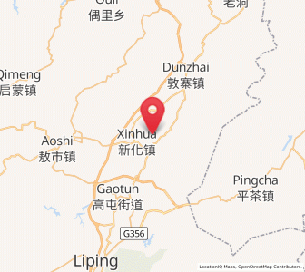 Map of Ouyang, Guizhou