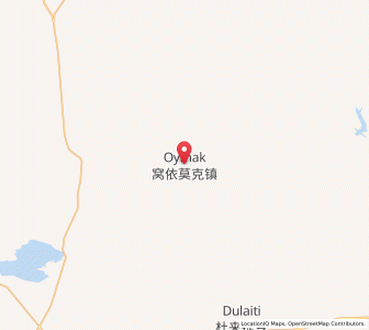Map of Oymak, Xinjiang