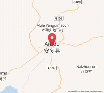 Map of Pagnag, Tibet
