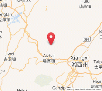 Map of Pailiao, Hunan