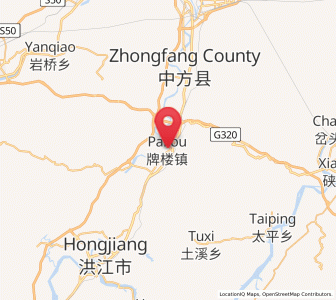 Map of Pailou’ao, Hunan