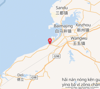 Map of Paipu, Hainan