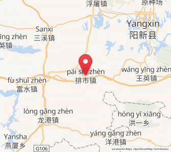 Map of Paishi, Hubei