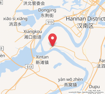 Map of Paizhou, Hubei