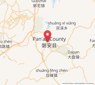 Map of Pan’an, Zhejiang