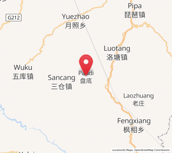 Map of Pandi, Gansu