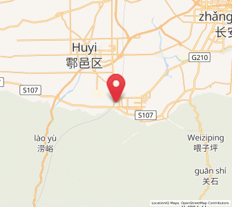 Map of Pangguang, Shaanxi