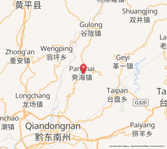 Map of Panghai, Guizhou