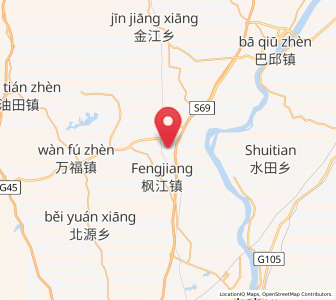 Map of Pangu, Jiangxi