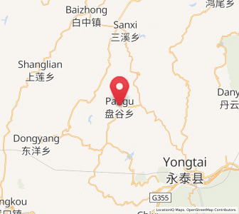 Map of Pangu, Fujian