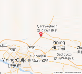 Map of Panjim, Xinjiang