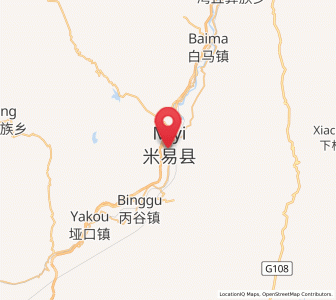 Map of Panlian, Sichuan