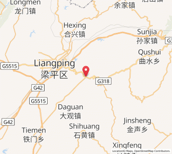 Map of Panlong, Chongqing