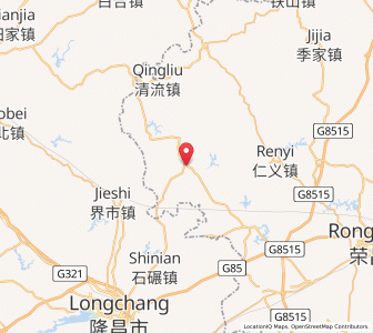 Map of Panlong, Chongqing